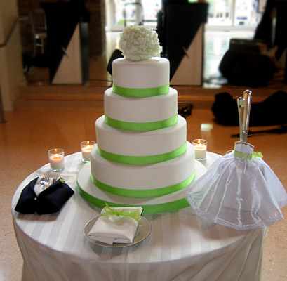 Ribbon Wedding Cake - The Sugar Syndicate Chicago