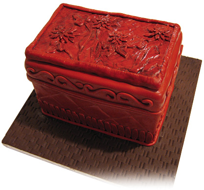 Chinese Lacquer Box Birthday Cake - The Sugar Syndicate Chicago