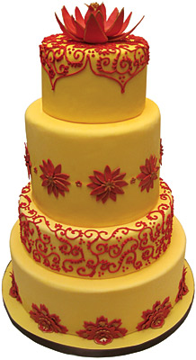 Indian Wedding Cake - The Sugar Syndicate Chicago