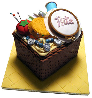 Sewing Box Birthday Cake